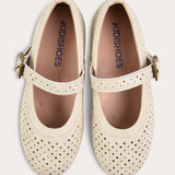 Vintage doll shoes - beige
