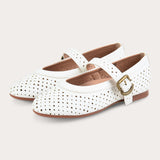 Vintage doll shoes - ivory