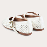 Vintage doll shoes - ivory