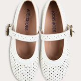 Vintage doll shoes - ivory