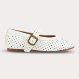 Vintage doll shoes - ivory