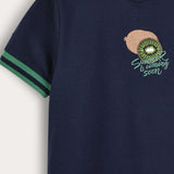 Summer Fruit Short Sleeve Shirt - Navy