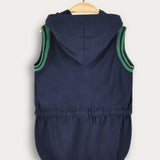Sporty overalls with hood - Navy