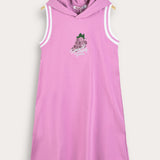 Rivet hooded sarong - pink