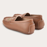Embroidered moccasin shoes - brown