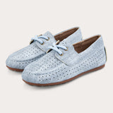 Loafers with laces - jeans