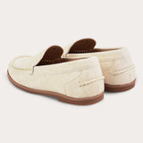 Boat shoes with embroidery - beige
