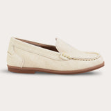 Boat shoes with embroidery - beige
