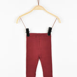 Rib Baby Tights - Bordeaux