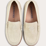 Boat shoes with embroidery - beige