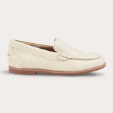 Boat shoes with embroidery - beige