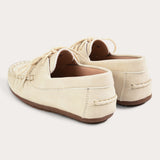 Moccasin with lace - beige