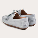 Moccasin with lace - gray
