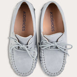 Moccasin with lace - gray
