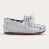Moccasin with lace - gray