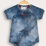 Baby overalls with ties - blue