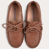 Moccasin with lace - brown