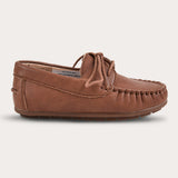 Moccasin with lace - brown