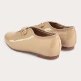 Boys' shoes with button - leather