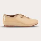 Boys' shoes with button - leather