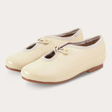 Boys' shoes with button - beige