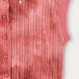 Tie Dye Vest with Buttons - Cherry
