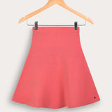 Knitted fabric bell skirt - Coral