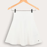 Knit fabric bell skirt - cream