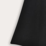 Bell-shaped knit skirt - black