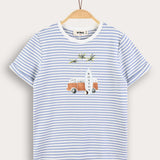 T-shirt + Sea Art - Jeans
