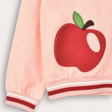 Zippered Bomber Cardigan - Pink