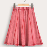 Triangle wash skirt - purple