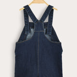 Short denim overalls - jeans