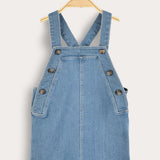 Short denim overalls - jeans