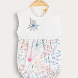 Baby overalls with spring print - no color