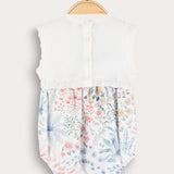 Baby overalls with spring print - no color