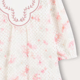 Knitted Crochet Dress - Pink
