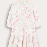 Knitted Crochet Dress - Pink