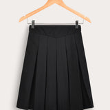 Pleated skirt - black