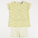 Unisex ribbed set - Yellow