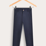 Long textured pants - blue