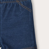 Short Denim Leggings - Navy
