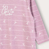 Girls' set: Paris nightgown and tights - pink