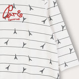 Girls' set: Paris nightgown and tights - white