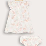 Elastic Crochet Dress - Orange