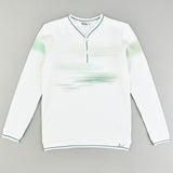 T-shirt A. Colorful print - green