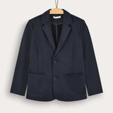 Elegant blazer with pockets - navy
