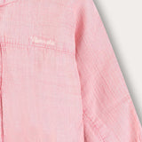 Button-down shirt with Chinese collar - pink
