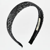 Letter Pattern Rainbow - Black