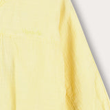 Button-down shirt with Chinese collar - yellow